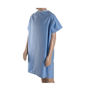 GOWN EASY ACCESS SNAP BLUE 1EA